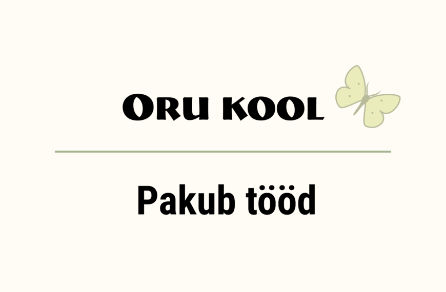 Otsime oma meeskonda tehnoloogiaõpetuse õpetajat